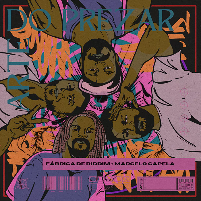 Capa do EP - Fábrica de Riddim e Marcelo Capela - Arte do Prezar